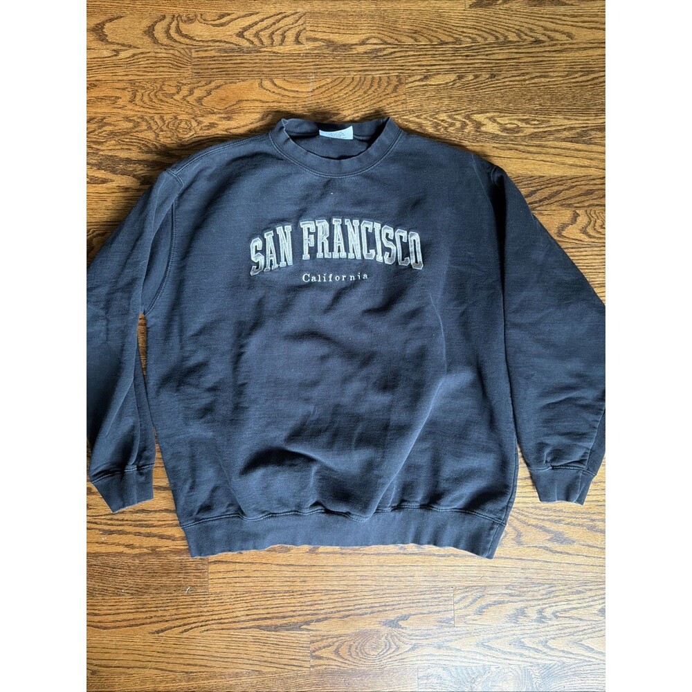 Vintage 90s Toomby Heavyweight L San Francisco Embroidered California Sweatshirt